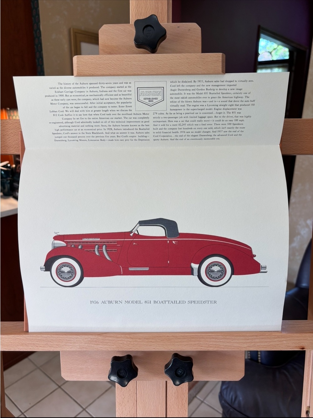 Vintage “The Classic Automobile 1925-1941” 1969 Portfolio of Offset Lithographs